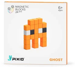 Ukidz PIXIO Mini Monster Ghost - 24 Magnetic Blocks in 3 Colors
