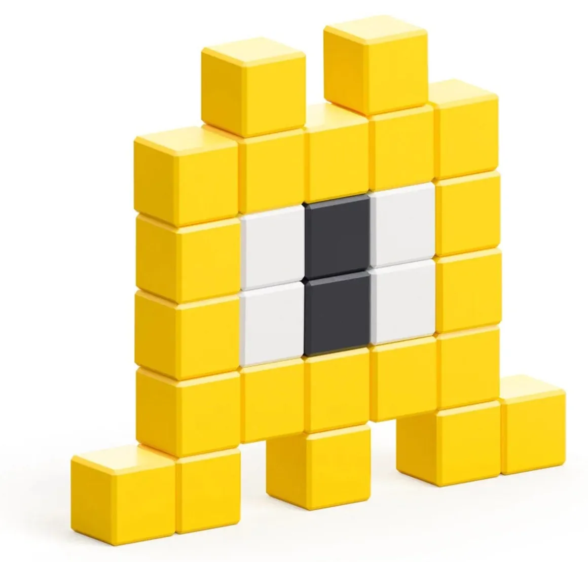 Ukidz PIXIO Mini Monster Helix - 27 Magnetic Blocks in 3 Colors
