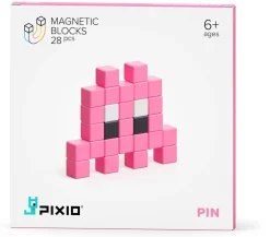 Ukidz PIXIO Mini Monster Pin - 28 Magnetic Blocks in 3 Colors