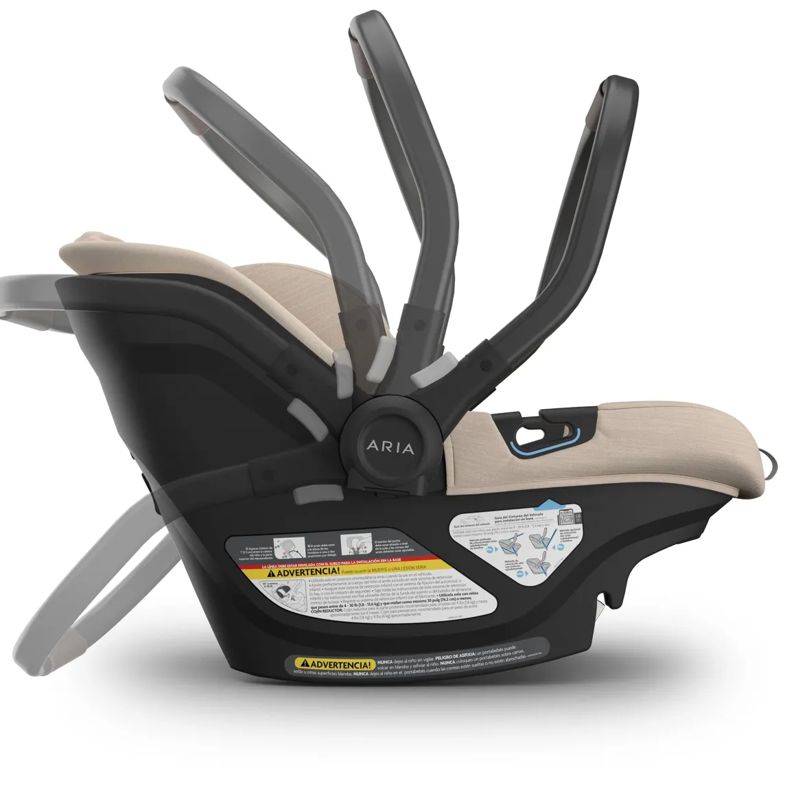 UPPAbaby Aria V2 Lightweight Infant Car Seat - Declan (Oat Melange)