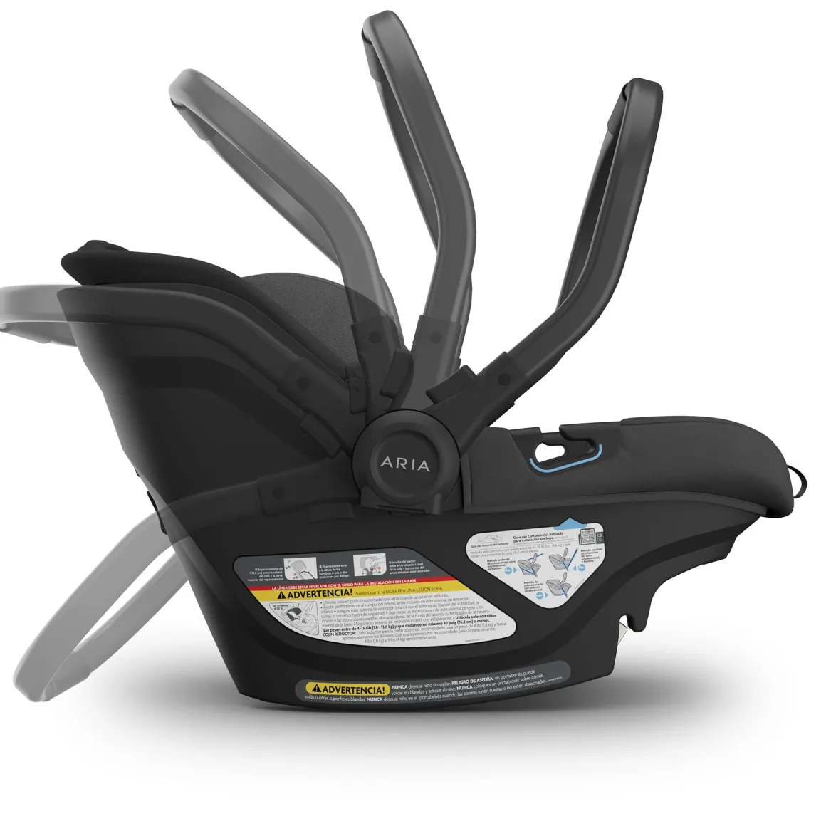 UPPAbaby Aria V2 Lightweight Infant Car Seat - Jake (Charcoal)