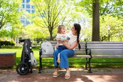 UPPAbaby Changing Backpack - Anthony (White and Grey Chenille / Chestnut Leather)