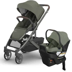 UPPAbaby Cruz V3 + Aria V2 Travel System Bundle - Evelyn / Evelyn