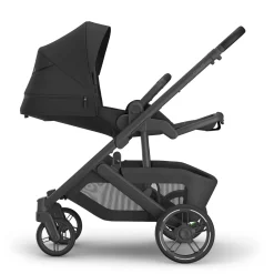 UPPAbaby Cruz V3 Stroller - Jake (Charcoal / Carbon Frame / Black Leather)