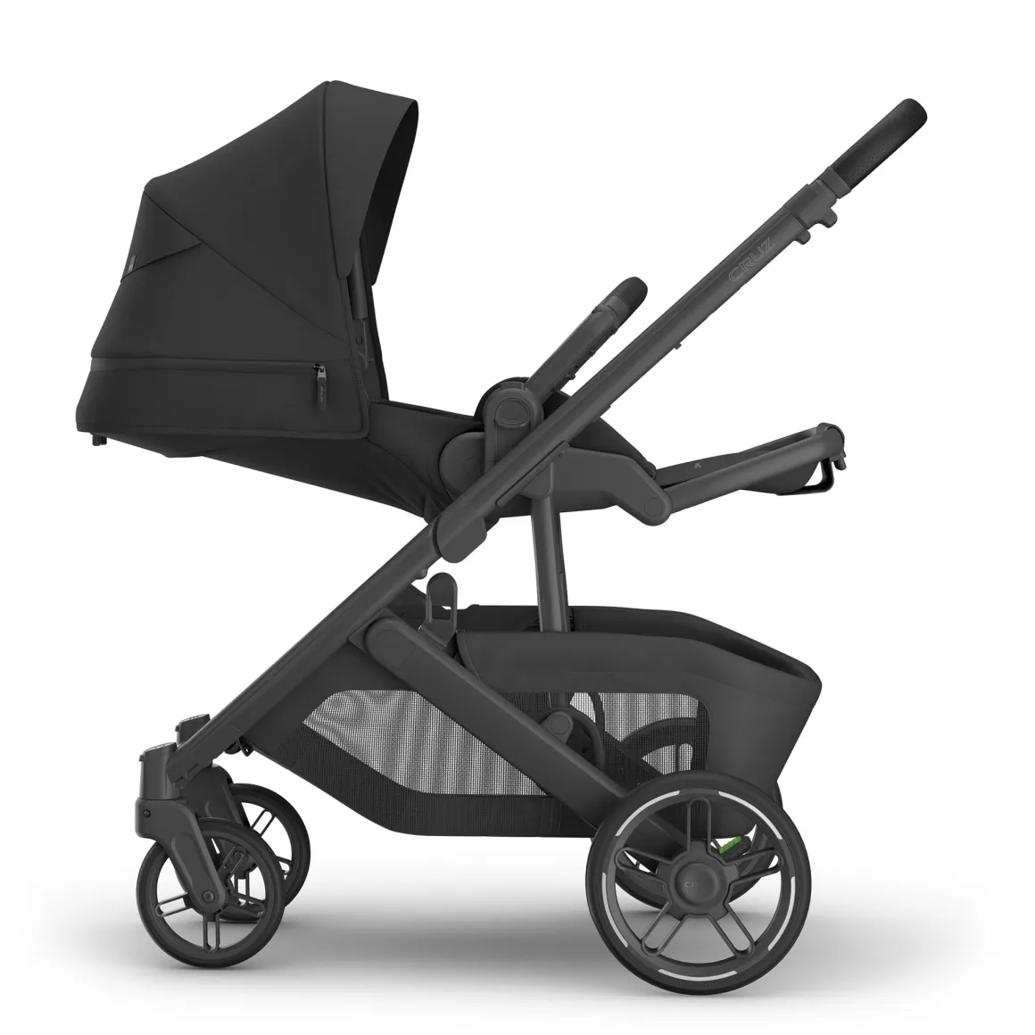 UPPAbaby Cruz V3 Stroller - Jake (Charcoal / Carbon Frame / Black Leather)