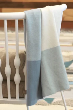 UPPAbaby Knit Blanket - Blue Multi/Color Block