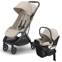 UPPAbaby Minu V3 Compact Stroller + Aria V2 Travel System Bundle - Ada