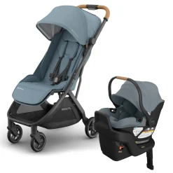 UPPAbaby Minu V3 Compact Stroller + Aria V2 Travel System Bundle - Dillan