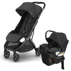 UPPAbaby Minu V3 Compact Stroller + Aria V2 Travel System Bundle - Jake
