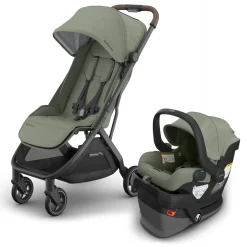 UPPAbaby Minu V3 Compact Stroller + Mesa V3 Travel System Bundle - Evelyn