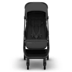 UPPAbaby Minu V3 Compact Stroller - Jake (Charcoal / Carbon Frame / Black Leather)