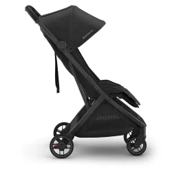 UPPAbaby Minu V3 Compact Stroller - Jake (Charcoal / Carbon Frame / Black Leather)