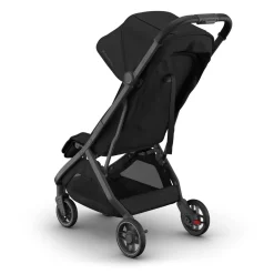 UPPAbaby Minu V3 Compact Stroller - James (Black / Carbon Frame / Black Leather)