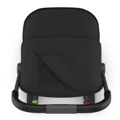 UPPAbaby Minu V3 Compact Stroller - James (Black / Carbon Frame / Black Leather)