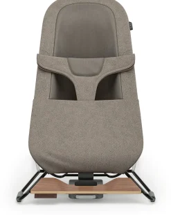 UPPAbaby Mira 2-in-1 Bouncer and Seat - Wells (Dark Taupe Melange / Black Frame / Walnut Wood)