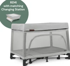 UPPAbaby REMI Playard + Changing Station Bundle - Stella (Grey Brushed Melange)