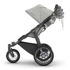 UPPAbaby Ridge V2 Jogging Stroller - Savannah (Pearl Grey / Carbon Frame)