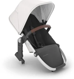 UPPAbaby RumbleSeat V2+ - Bryce (White Marl / Silver Frame / Chestnut Leather)