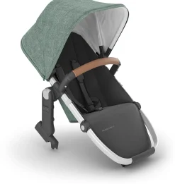 UPPAbaby RumbleSeat V2+ - Emmett (Green Melange / Silver Frame / Saddle Leather)