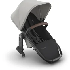 UPPAbaby RumbleSeat V3 - Savannah (Pearl Gray Jacquard / Carbon Frame / Chestnut Leather)