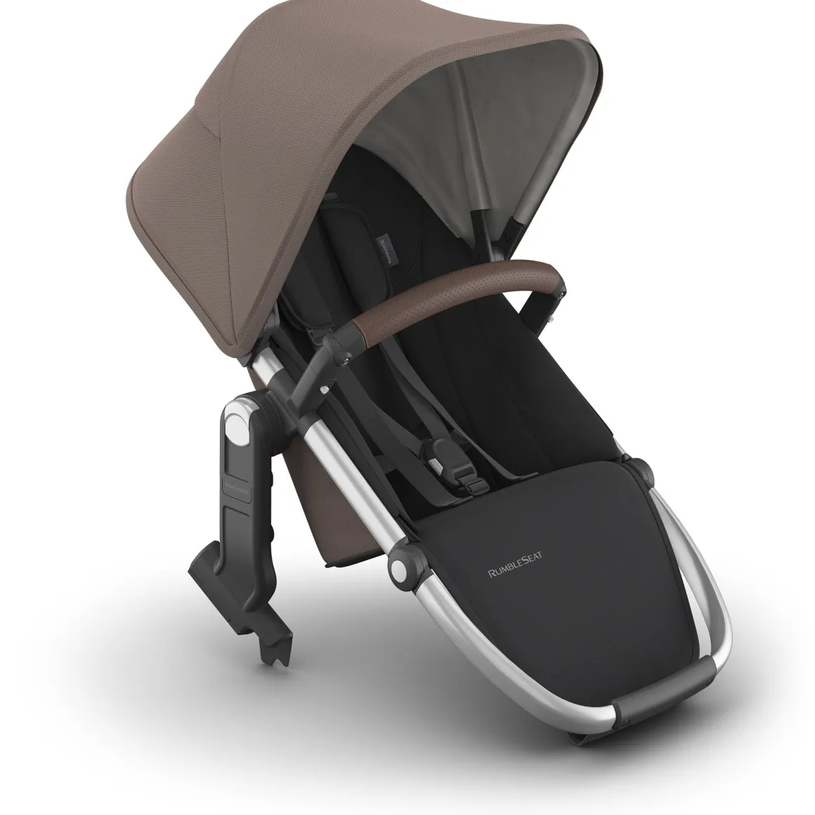UPPAbaby RumbleSeat V3 - Theo (Dark Taupe / Silver Frame / Chestnut Leather)