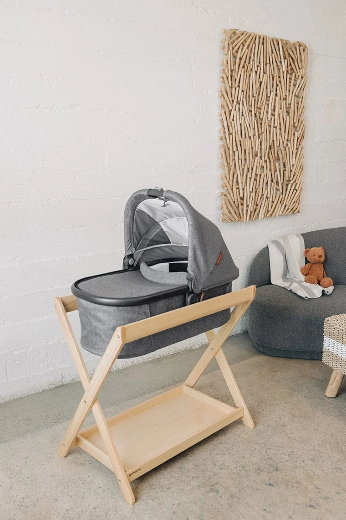 UPPAbaby Vista, Cruz, Ridge Bassinet Stand - Grey