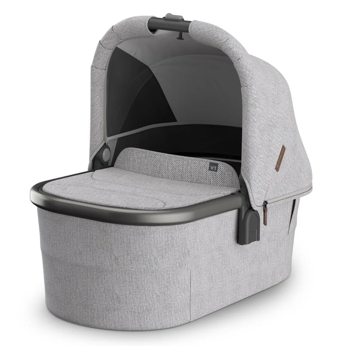 UPPAbaby Vista, Cruz, Ridge Bassinet V3 - Beau (Grey Chenille / Graphite Frame)