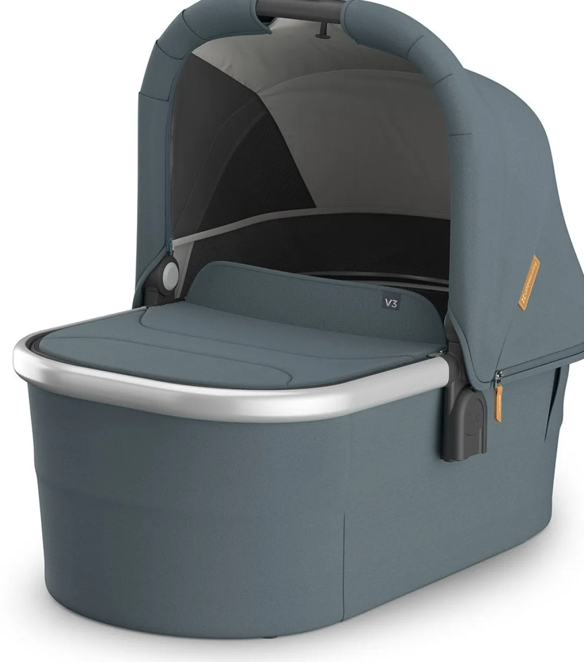 UPPAbaby Vista, Cruz, Ridge Bassinet V3 - Callum (Stone Blue / Silver Frame)