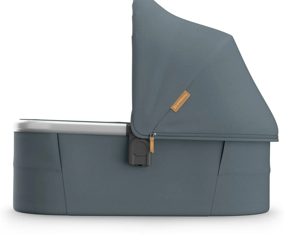 UPPAbaby Vista, Cruz, Ridge Bassinet V3 - Callum (Stone Blue / Silver Frame)