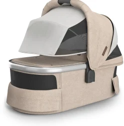 UPPAbaby Vista, Cruz, Ridge Bassinet V3 - Declan (Oat Melange / Silver Frame)