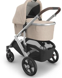 UPPAbaby Vista, Cruz, Ridge Bassinet V3 - Declan (Oat Melange / Silver Frame)