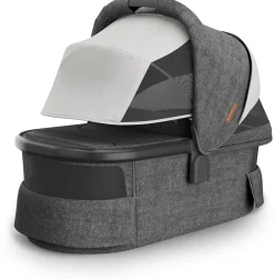 UPPAbaby Vista, Cruz, Ridge Bassinet V3 - Greyson (Charcoal Melange / Carbon Frame)