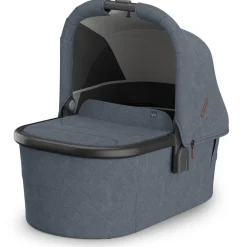 UPPAbaby Vista, Cruz, Ridge Bassinet V3 - Julian (Dusty Blue Melange / Carbon Frame)