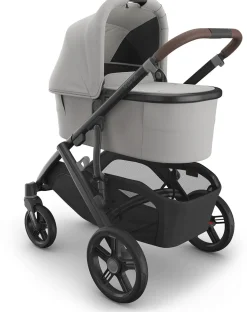 UPPAbaby Vista, Cruz, Ridge Bassinet V3 - Savannah (Pearl Gray Jacquard / Carbon Frame)
