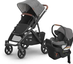 UPPAbaby Vista V3 + Aria Travel System Bundle - Greyson / Greyson
