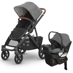 UPPAbaby Vista V3 + Aria V2 Travel System Bundle - Greyson / Greyson