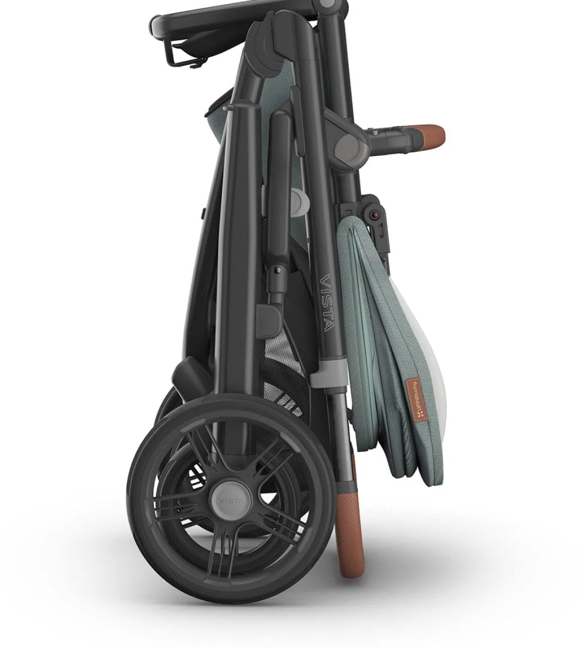 UPPAbaby Vista V3 Single-to-Double Stroller + PiggyBack Ride-Along Bundle - Kenzi