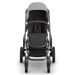 UPPAbaby Vista V3 Single-to-Double Stroller - Beau (Grey Chenille / Graphite Frame / Chestnut Leather)