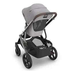 UPPAbaby Vista V3 Single-to-Double Stroller - Beau (Grey Chenille / Graphite Frame / Chestnut Leather)