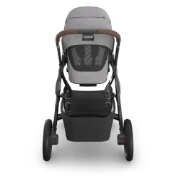 UPPAbaby Vista V3 Single-to-Double Stroller - Beau (Grey Chenille / Graphite Frame / Chestnut Leather)