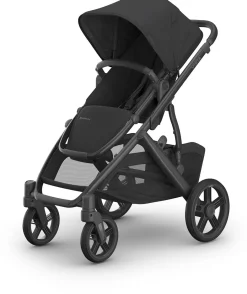 UPPAbaby Vista V3 Single-to-Double Stroller - Jake (Charcoal / Carbon Frame / Black Leather)
