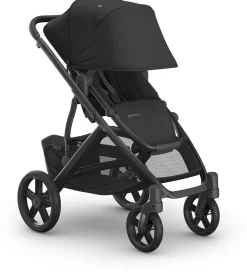 UPPAbaby Vista V3 Single-to-Double Stroller - Jake (Charcoal / Carbon Frame / Black Leather)