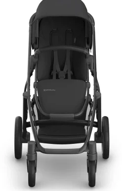 UPPAbaby Vista V3 Single-to-Double Stroller - Jake (Charcoal / Carbon Frame / Black Leather)