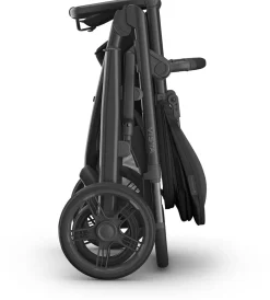 UPPAbaby Vista V3 Single-to-Double Stroller - Jake (Charcoal / Carbon Frame / Black Leather)