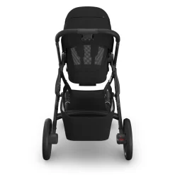 UPPAbaby Vista V3 Single-to-Double Stroller - James (Black / Carbon Frame / Black Leather)