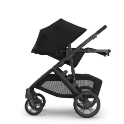 UPPAbaby Vista V3 Single-to-Double Stroller - James (Black / Carbon Frame / Black Leather)