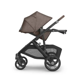 UPPAbaby Vista V3 Single-to-Double Stroller - Owen (Mocha Melange / Carbon Frame / Chestnut Leather)