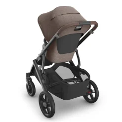UPPAbaby Vista V3 Single-to-Double Stroller - Owen (Mocha Melange / Carbon Frame / Chestnut Leather)