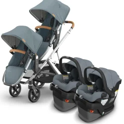 UPPAbaby Vista V3 Twin Stroller with RumbleSeat V3 + Mesa V3 Travel System Bundle - Callum / Callum
