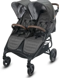 Valco Trend Duo Twin Side by Side Double Stroller Charcoal
